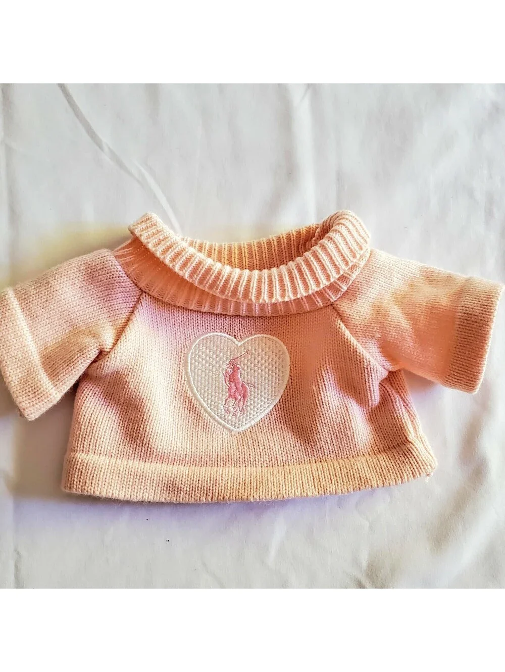 Polo Ralph Lauren Pink Heart Pony Logo Sweater 18